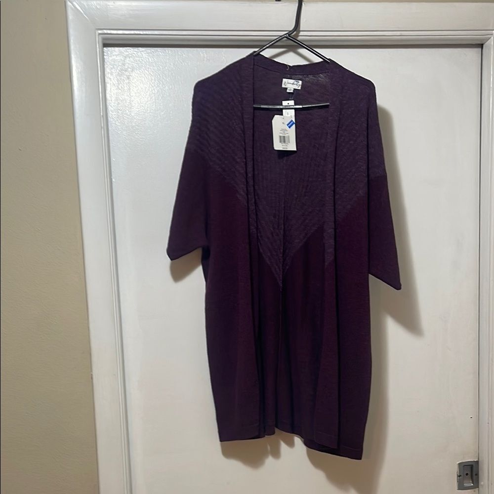 NWT WONDERLY Purple Long Cardigan NWT